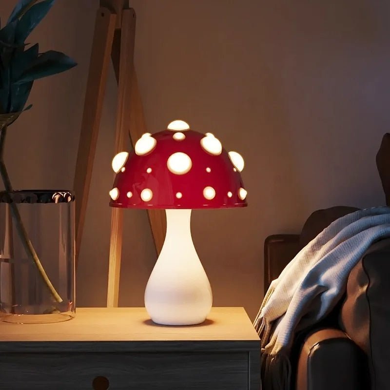 Amanita Mushroom LED Table Lamp