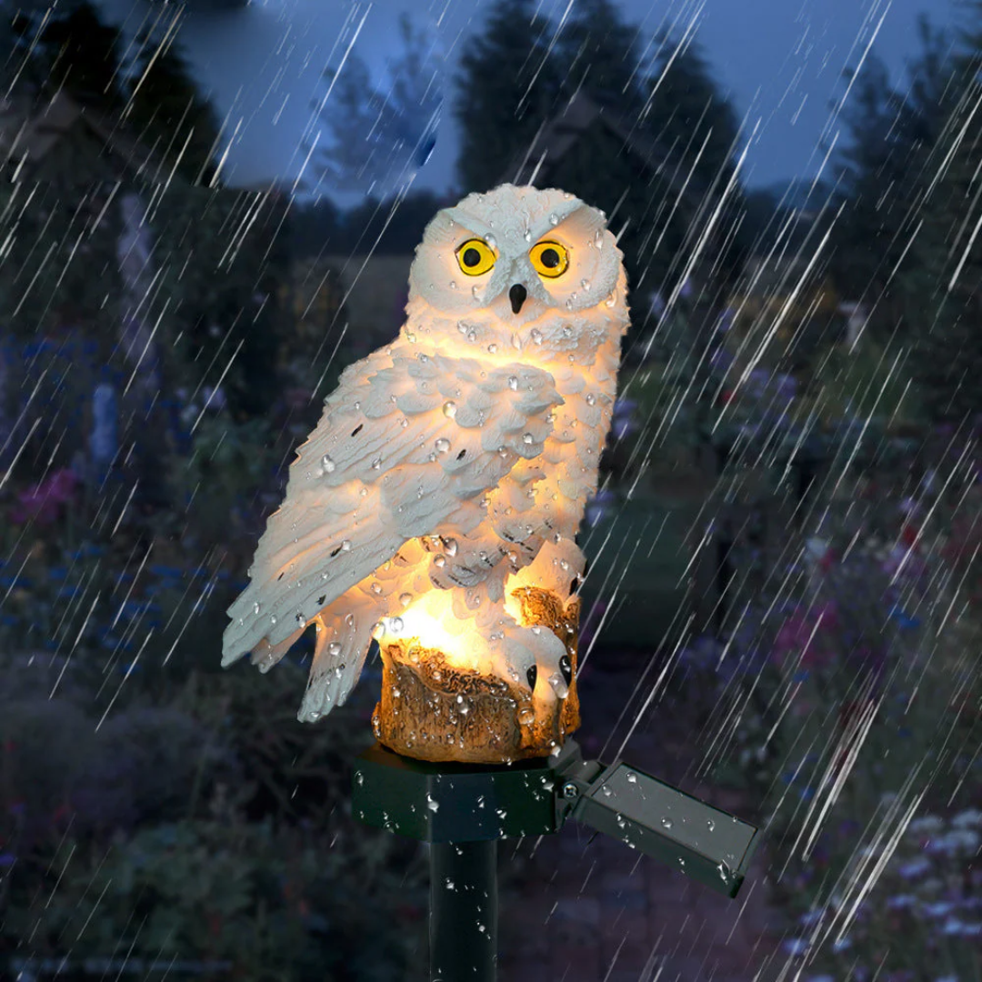 Solar Owl Garden Pathway Light