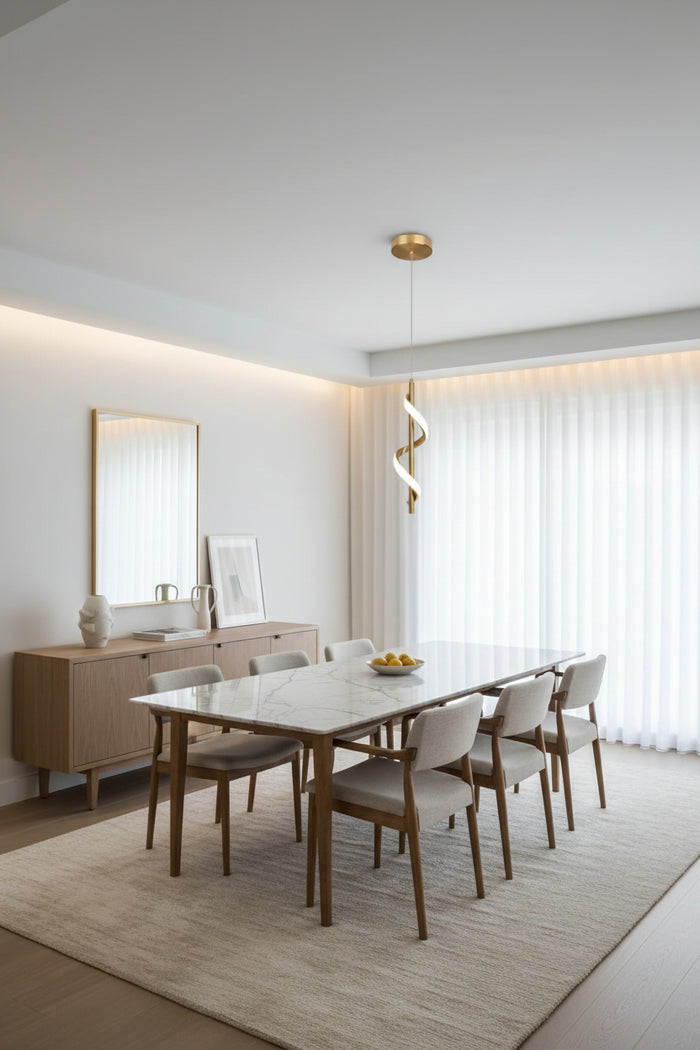 Vloitgol Modern Led Pendant Light in Gold