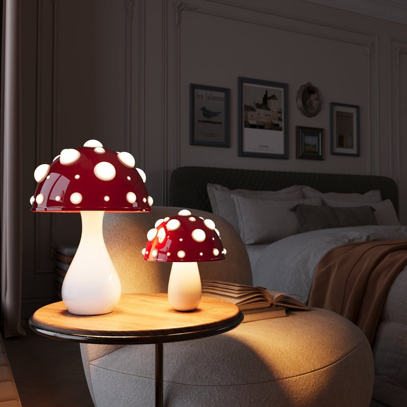 Amanita Mushroom LED Table Lamp