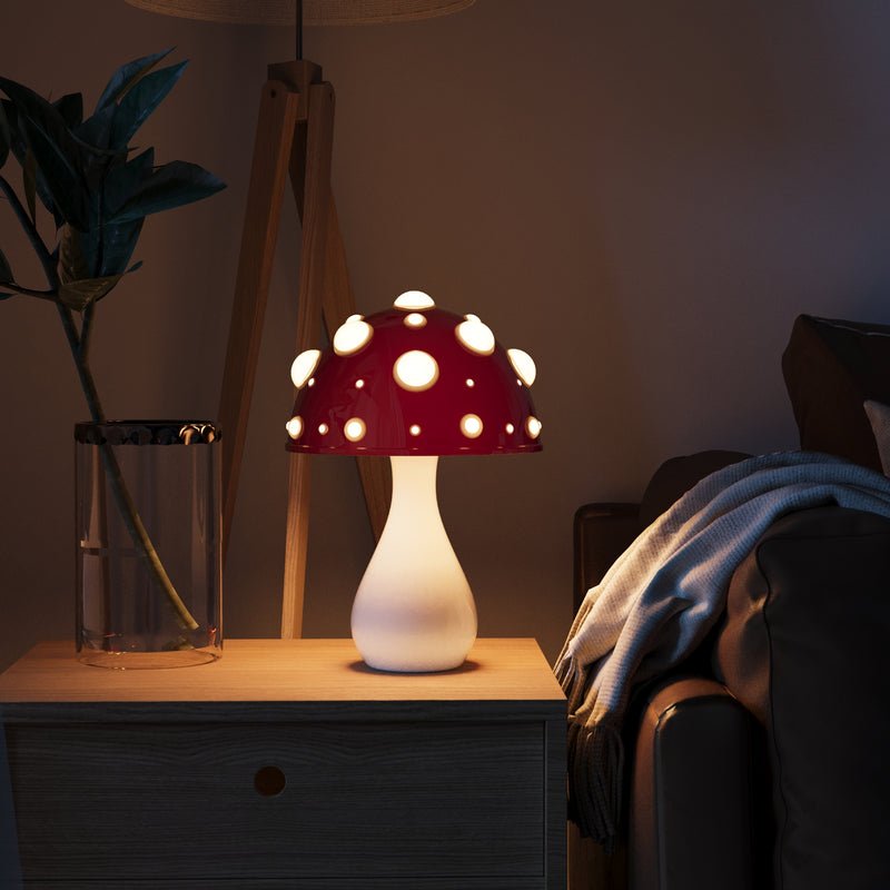 Amanita Mushroom LED Table Lamp