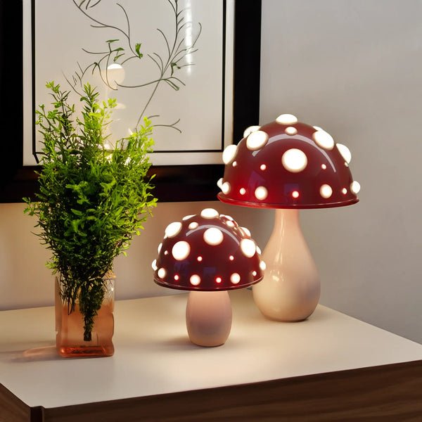 Amanita Mushroom LED Table Lamp